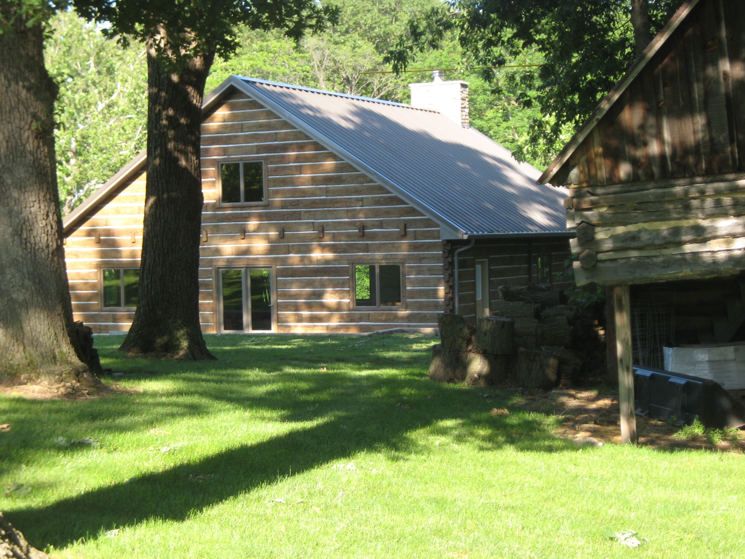 Quincy Illinois Old Kentucky Logs Concrete Log Siding